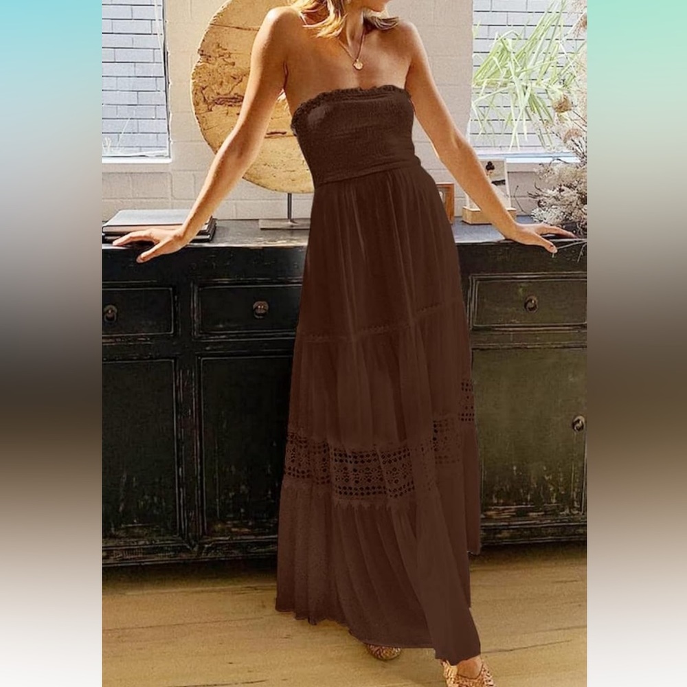 Zesica Strapless Maxi Dress.   NWOT Size - Large.